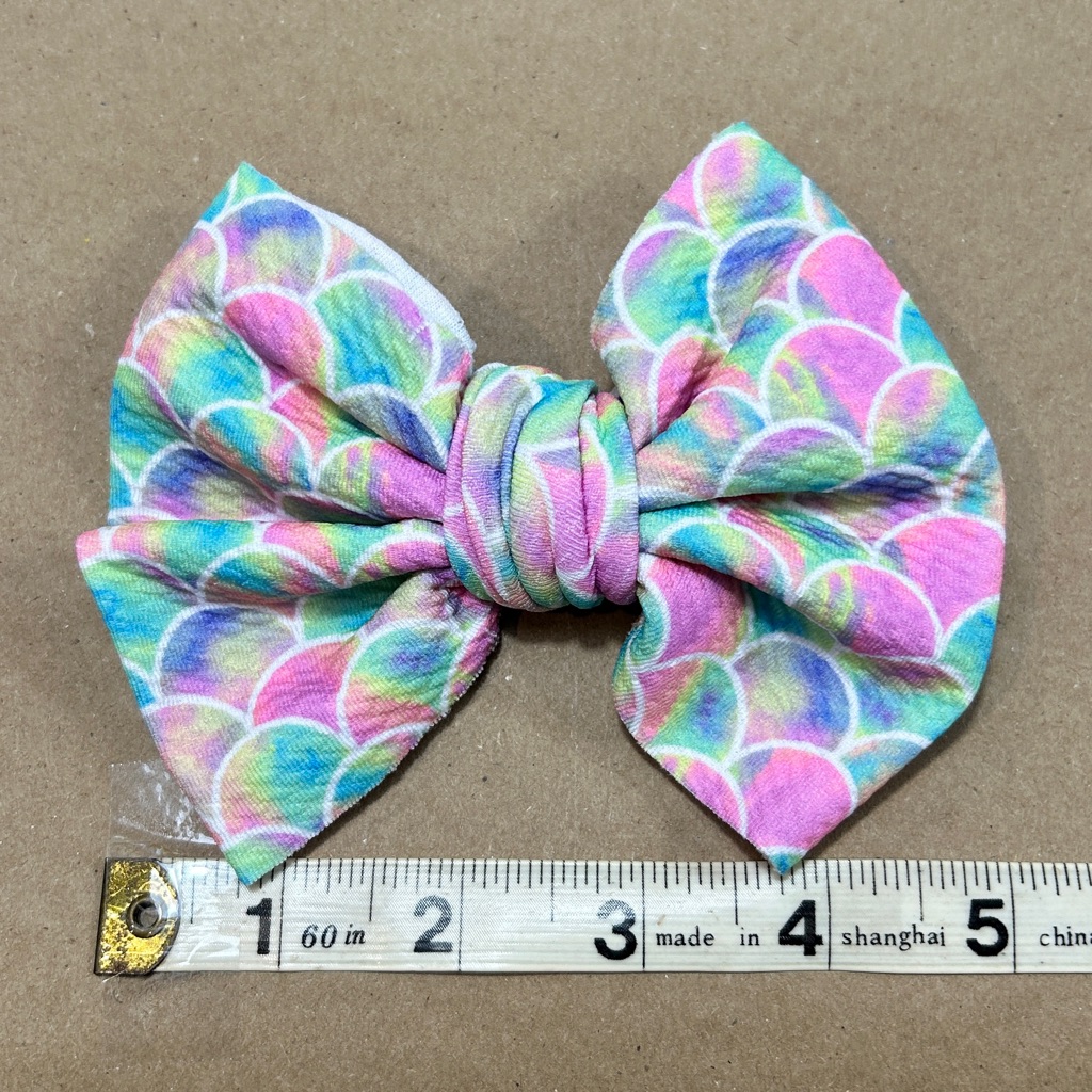 Hand Made, Medium Clip On Hair Bow. New